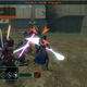 A Jedi fights multiple soldiers with a lightsaber.